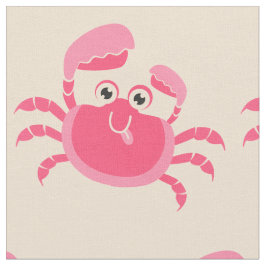 Crabby Crab Design Fabric Stoff
