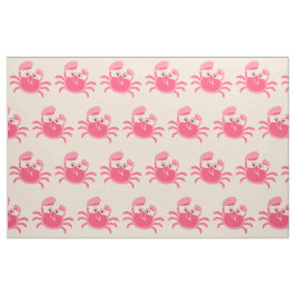Crabby Crab Design Fabric Stoff