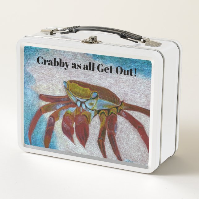 Crabby Crab Metal Lunch Box (Vorderseite)