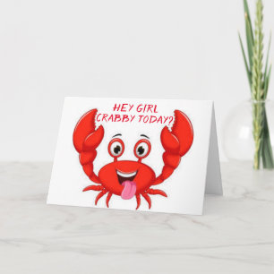 CRABBY "FILLE AMIE" HUMOUR POUR VOTRE CARTE D'ANNI