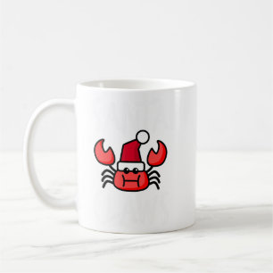 Crabby Santa Claws Weihnachtskids Kaffeetasse