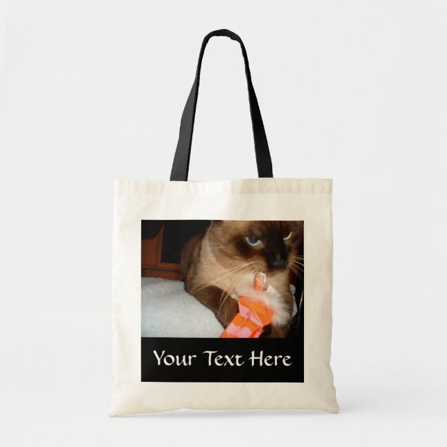Crabby Siamese Sac fourre-tout de chats (Devant)
