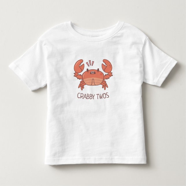 Crabby Twos Crab Pub Kleinkind T-shirt (Vorderseite)