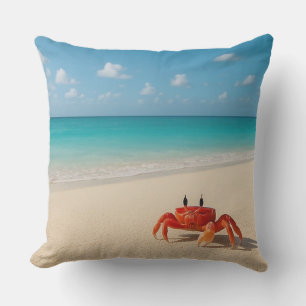 Crabe au bord de la côte - Oreiller extérieur
