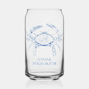 Crabe bleu de Preppy côtier Personnalisé