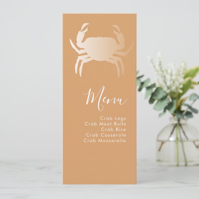 Crabe Boule Nautique Plage Mariage Terme Menu (Debout devant)