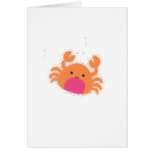Crabe caricaturale orange (Devant)