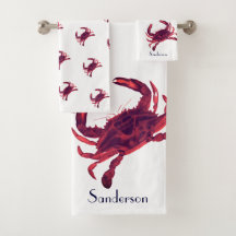 Crabe Nautique Bourgogne Rouge Maroon
