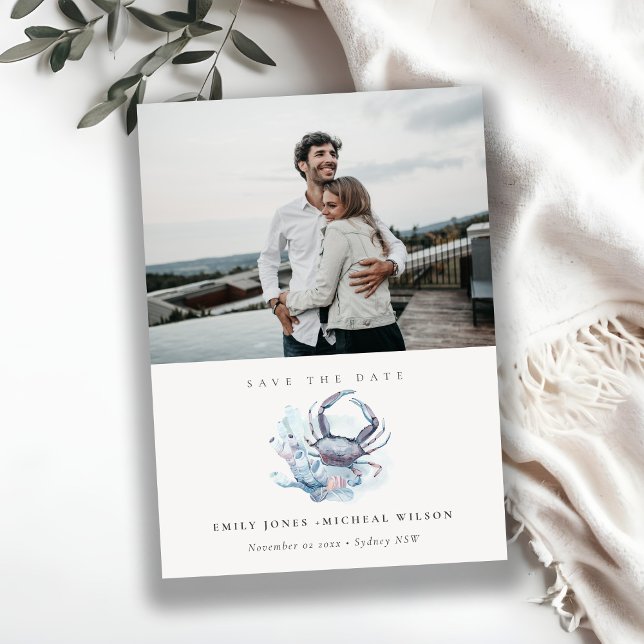 Crabe sous-marin Corail Photo Enregistrer la carte (Créateur téléchargé)