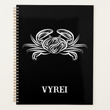 Crabe tribal noir et blanc