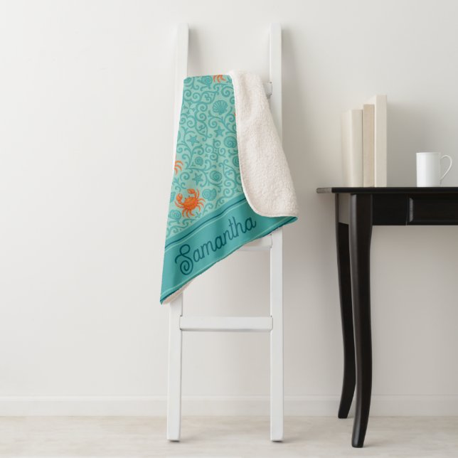 Crabs Ornamental Symphony Personalisiert Sherpadecke (Beispiel)