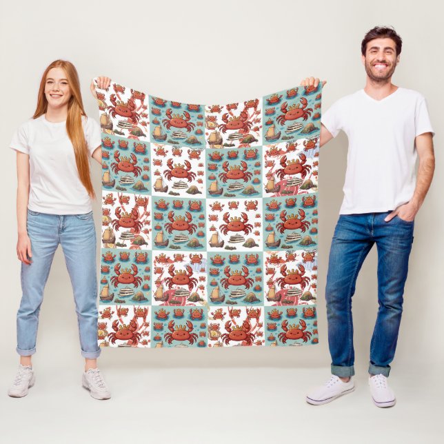 Crabs Pattern Fleecedecke (Beispiel)