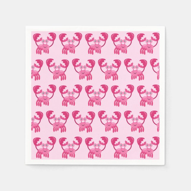 Crabs Seashore Party Serviette (Vorderseite)