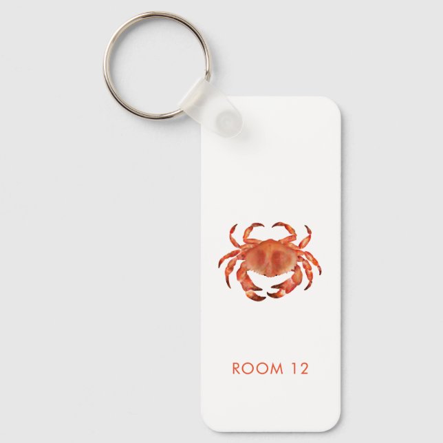 Crabs Seaside Coastal Beach House Rental Room Schlüsselanhänger (Vorderseite)