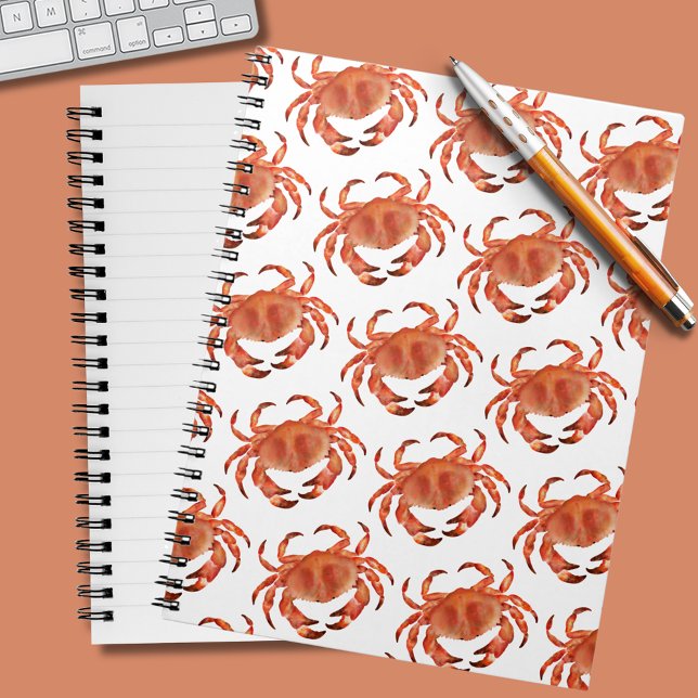 Crabs Seaside Pattern Notizblock (Seaside Crabs Pattern Notebook – Coastal Ocean Journal)