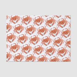 Crabs Seaside Pattern Seidenpapier