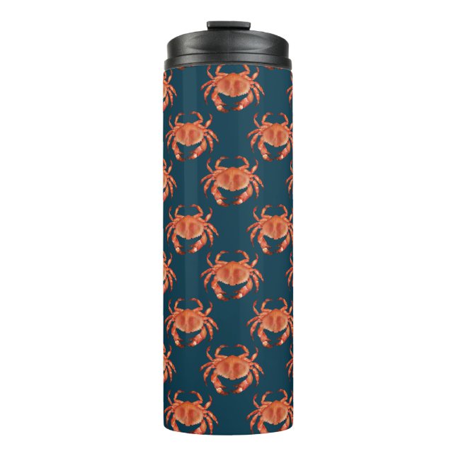 Crabs Seaside Pattern Thermosbecher (Vorderseite)