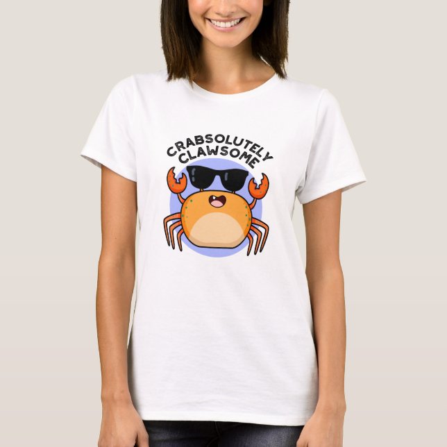 Crabsolut Clawsome Funny Crab Pub T-Shirt (Vorderseite)