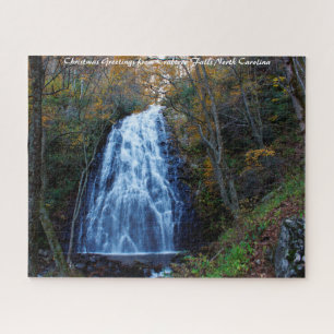Crabtree Falls North Carolina.Frohe Weihnachten