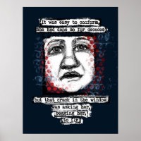 Crack in Window Poster Wall Art