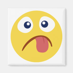 Crack Out Tongue Emoji Magnet