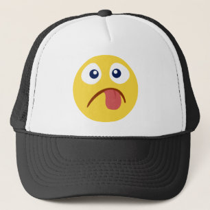 Crack Out Tongue Emoji Truckerkappe