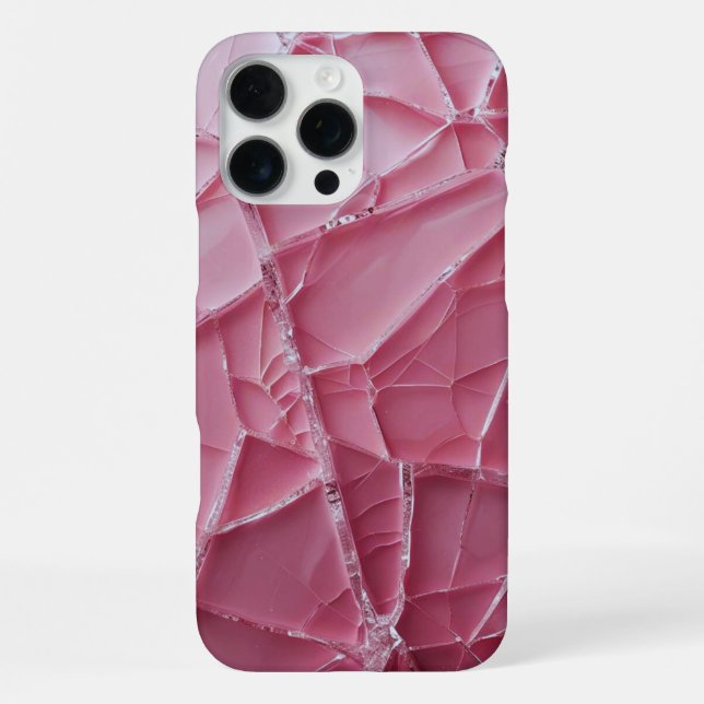 Crack'd (rosa) iPhone 16 pro max hülle (Rückseite)