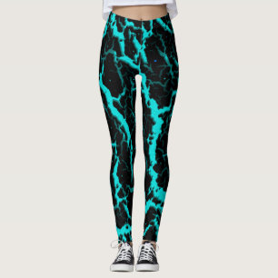 Cracke Space Lava - Cyan Leggings