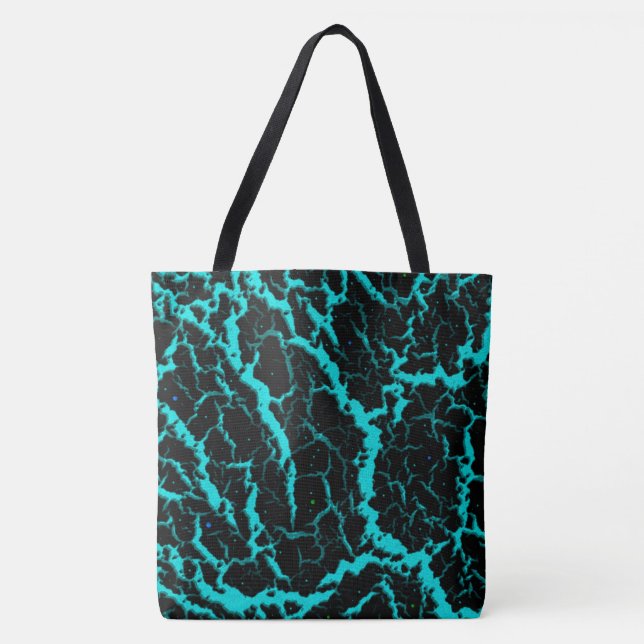 Cracke Space Lava - Cyan Tasche (Vorderseite)