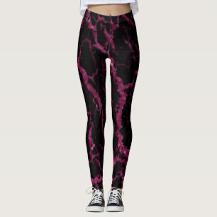 Cracke Space Lava - Glitzer Fuschia Leggings