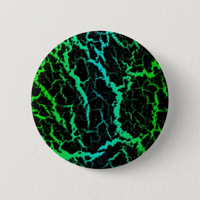 Cracke Space Lava - Grün/Cyan Button (Vorderseite)