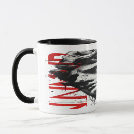 Cracked Classical Bust Trash Polka Art Mug