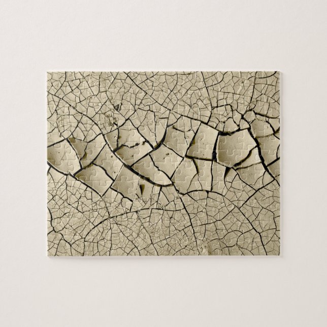 Cracked Earth Cool Textur Muster (Horizontal)
