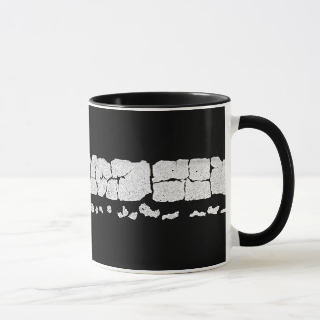Cracked Road Paint Tasse (Rechts)