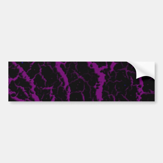 Cracked Space Lava - Purple Autoaufkleber (Vorne)