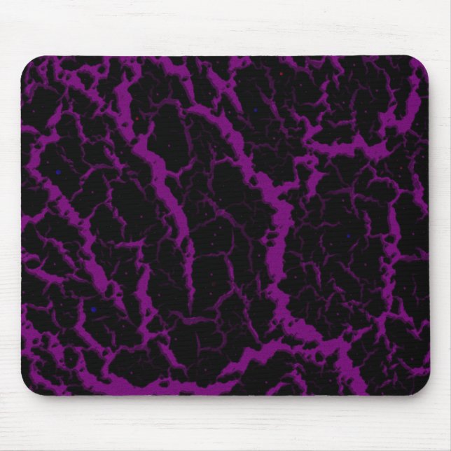 Cracked Space Lava - Purple Mousepad (Vorne)