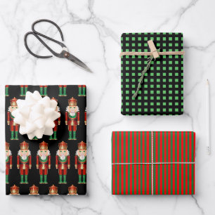 Crackers de Noël Gris et Or Enveloppement Papier