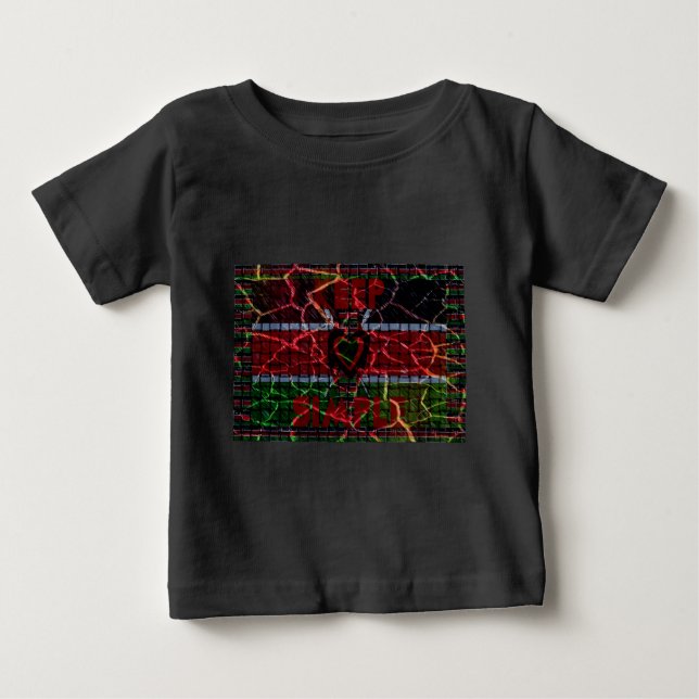 Crackfahne: Einfach Behalten - kenianische Widerst Baby T-shirt (Vorderseite)