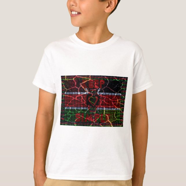 Crackfahne: Einfach Behalten - kenianische Widerst T-Shirt (Vorderseite)