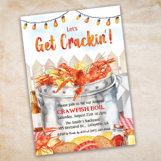 Crackin'Crawfish Boil Einladung