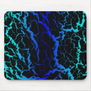 Cracking Space Lava - Cyan/Blue Mousepad