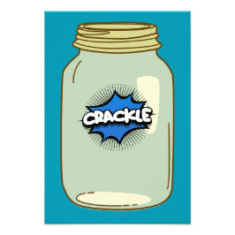 Crackle in a Jar - Comic Pop Art Design Fotodruck