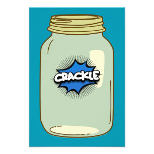 Crackle in a Jar - Comic Pop Art Design Fotodruck