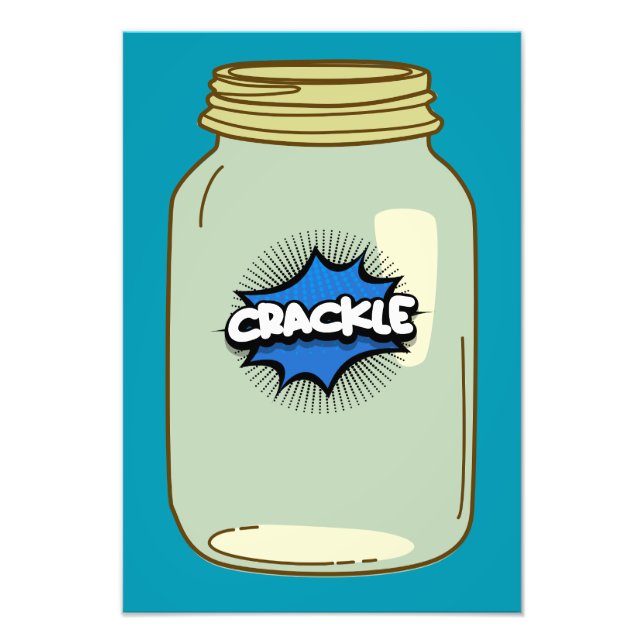 Crackle in a Jar - Comic Pop Art Design Fotodruck (Vorne)