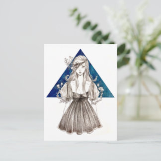 Crackling Flora Postcard Postkarte