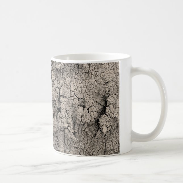 Cracks Earth Cool Dirt Texture Kaffeetasse (Rechts)