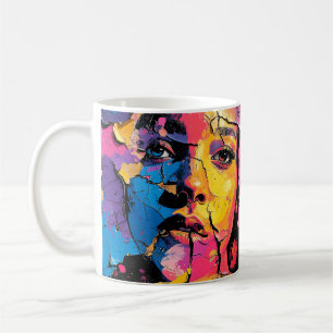 Cracks Paint Mural Beauty Skin Deep Kaffeetasse