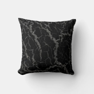 Cracks Space Lava - Glitzer Black Kissen