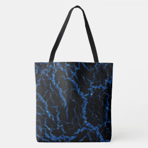Cracks Space Lava - Glitzer Blue Tasche