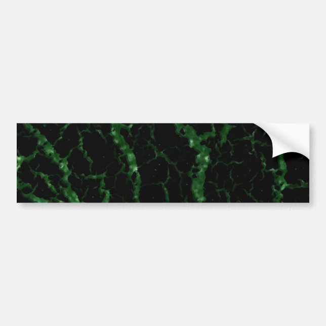 Cracks Space Lava - Glitzer Green Autoaufkleber (Vorne)